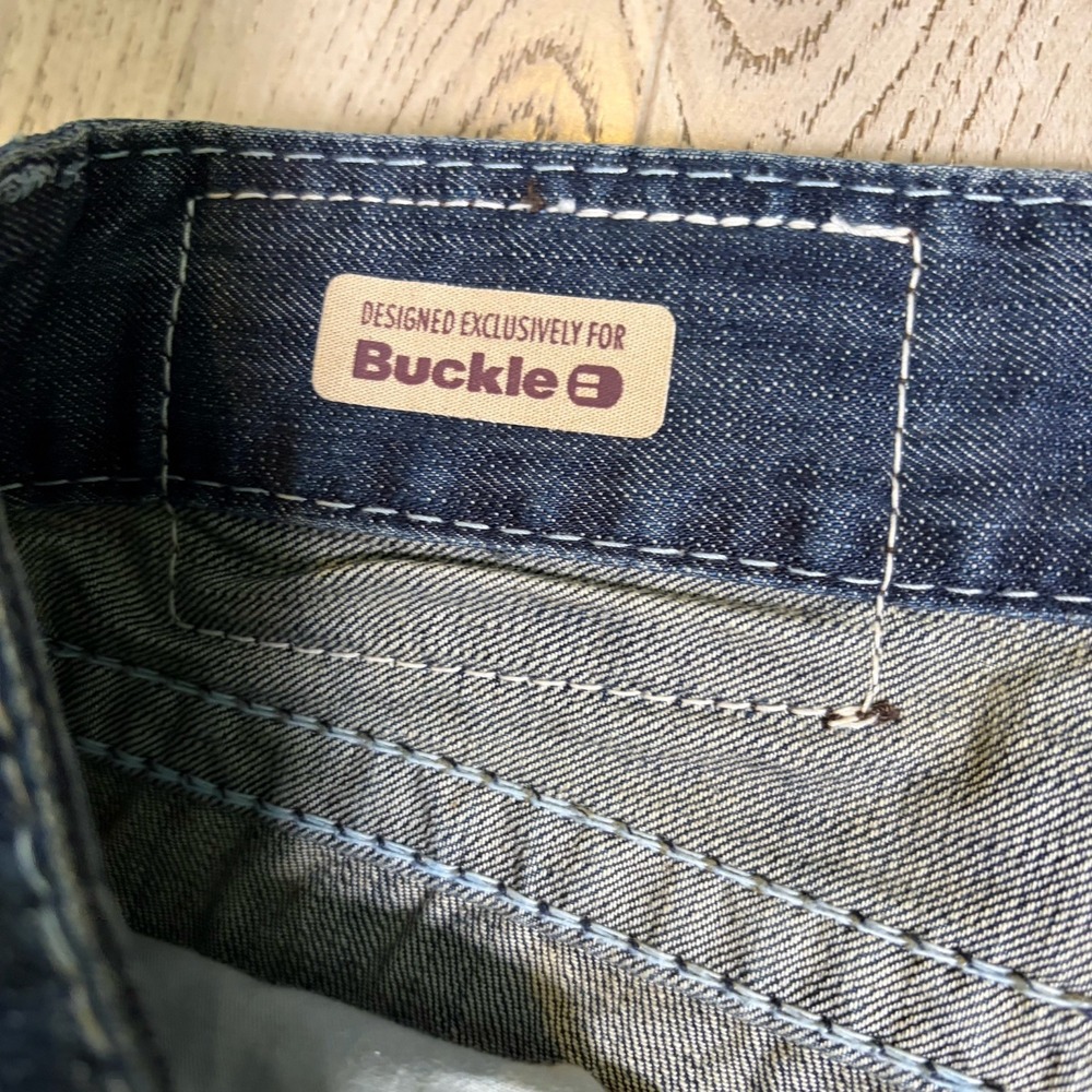 Big‎ Star Mens Orion Straight LegJeans Limited Vtg Buckle Size 40R Distressed - Picture 13 of 14